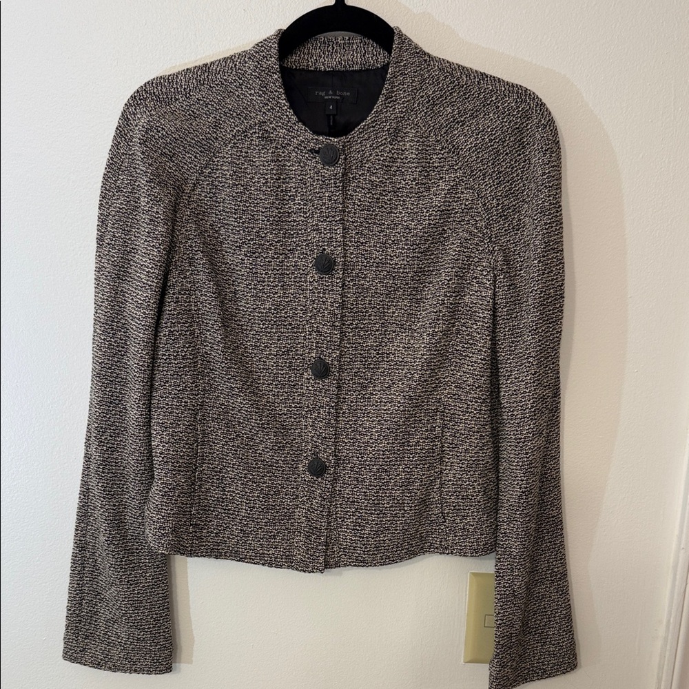 Rag & Bone Women's Gray Tweed Blazer